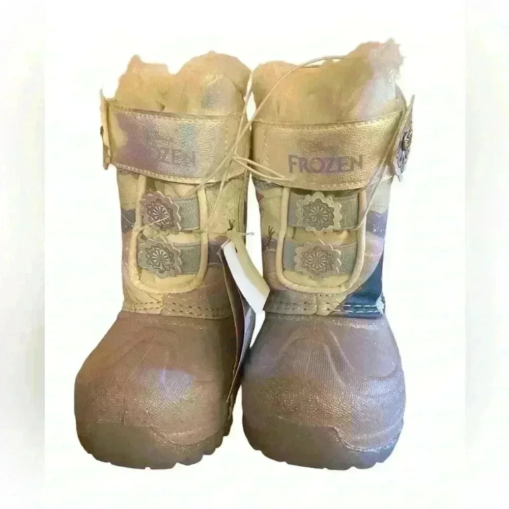 Disney Frozen light up winter boots toddler girl size 5 NWT without box